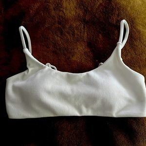 White Bikini Top Brand New/Never Worn